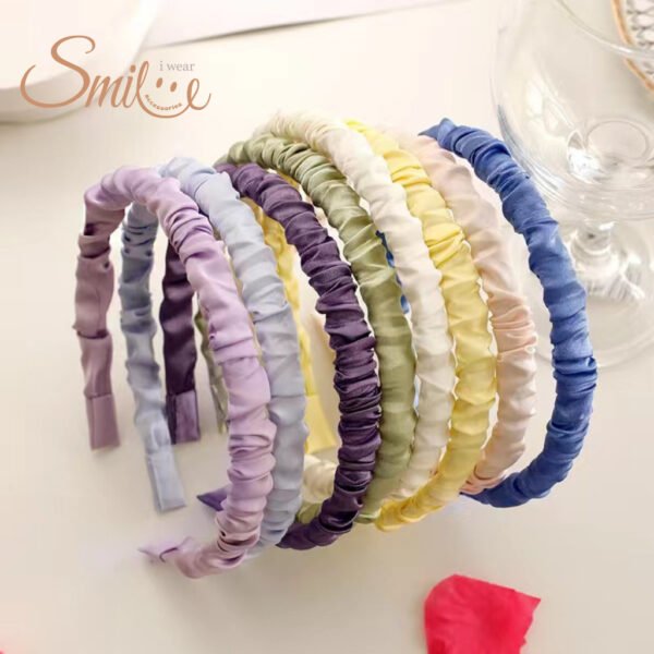 BANDO KOREA SERUT / BANDANA SKRUNCHIE BAHAN SATIN / HEADBAND KOREA - Image 3
