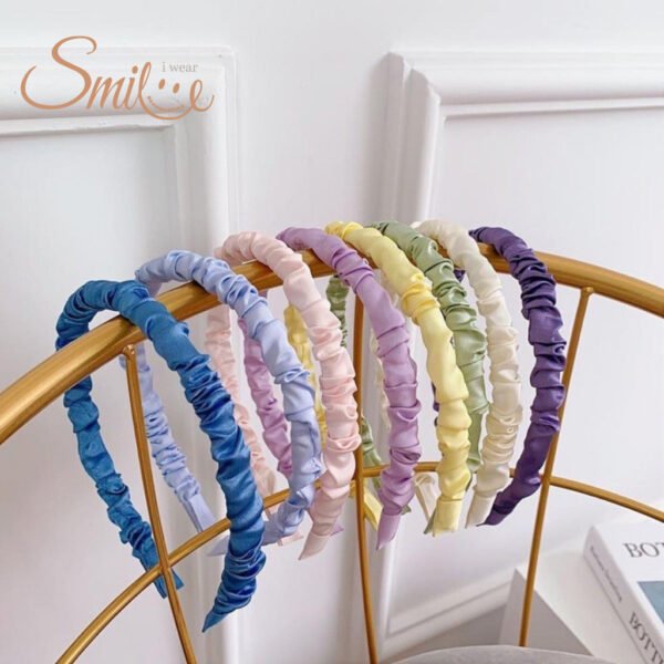 BANDO KOREA SERUT / BANDANA SKRUNCHIE BAHAN SATIN / HEADBAND KOREA - Image 4