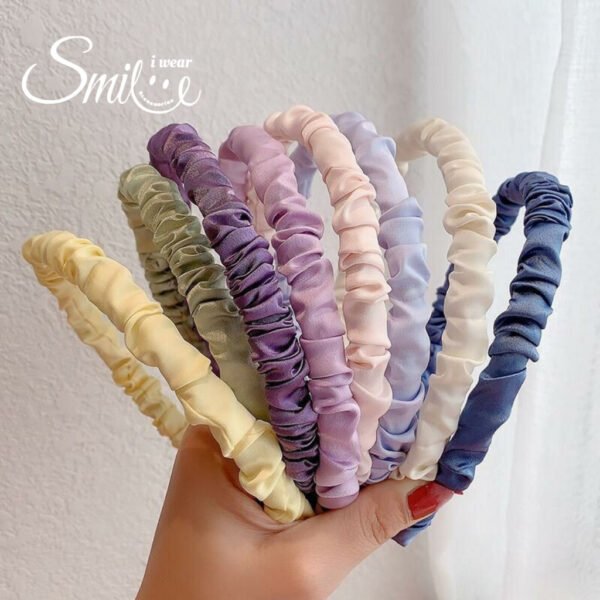 BANDO KOREA SERUT / BANDANA SKRUNCHIE BAHAN SATIN / HEADBAND KOREA - Image 5