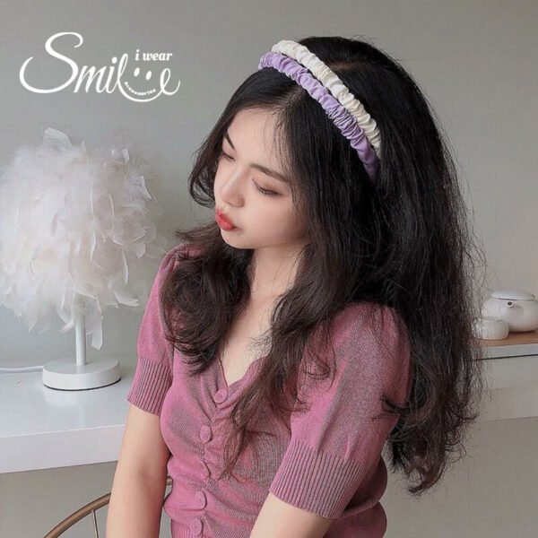BANDO KOREA SERUT / BANDANA SKRUNCHIE BAHAN SATIN / HEADBAND KOREA - Image 6