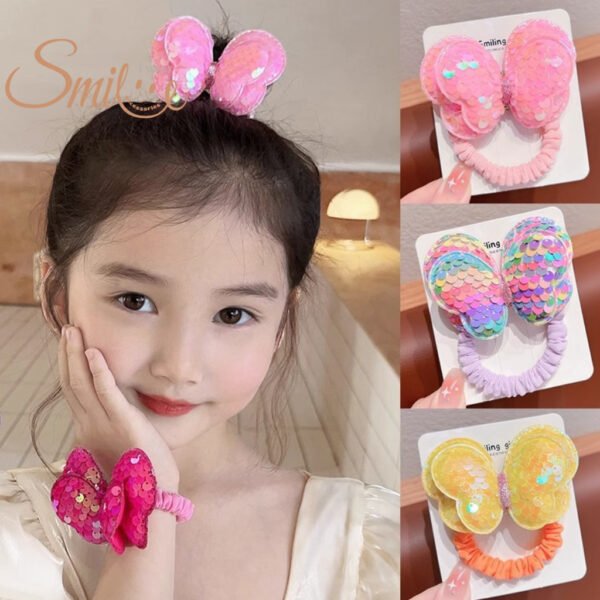 IWS KARET RAMBUT ANAK MODEL KUPU BLINK BLINK/IKAT RAMBUT ANAK MODEL KOREA /JEPIT  RAMBUT KUPU