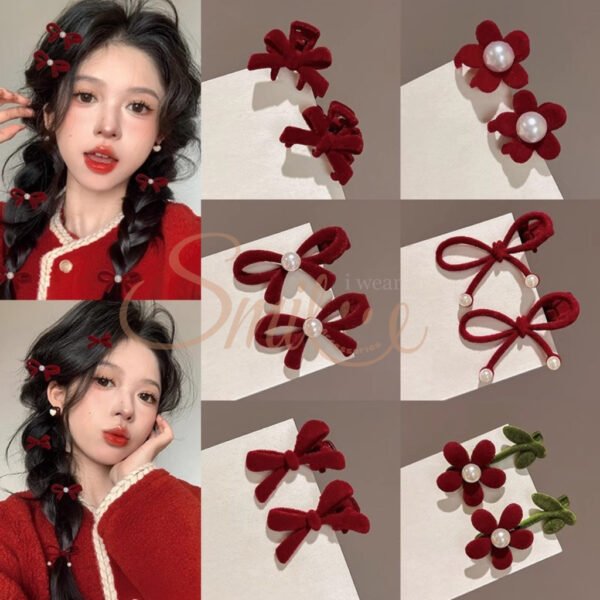 (1 PCS) IWS JEPIT BELUDRU MEWAH GAYA KOREA / JEPIT PEREMPUAN/ JEPIT AESTHETIC UKURAN 3-5CM - Image 8