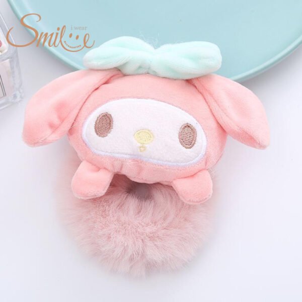 IWS IKAT RAMBUT KARAKTER SANRIO BONEKA PLUSH DOLL ANAK/SKRUNCHIE RAMBUT BONEKA SANRIO - Image 3
